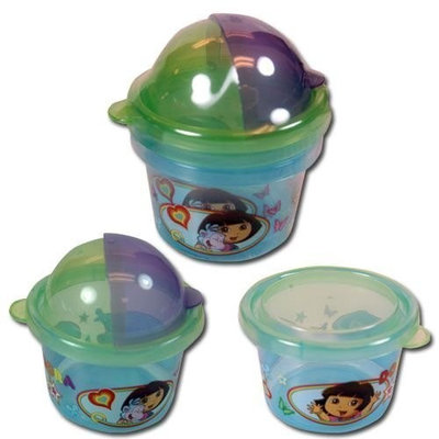 Disney Dora The Explorer 2pk Snack Storage Containers Zak Paks