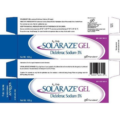 Solaraze Gel Brand 3% 100g Gel