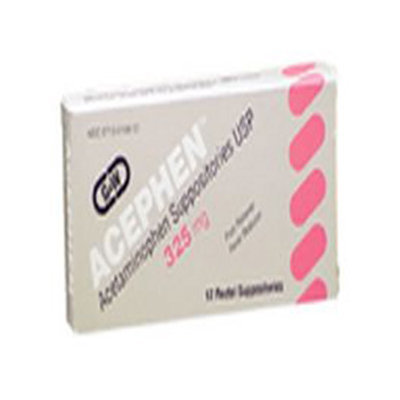 Acephen Acetaminophen Suppositories, USP, 325 mg, 12 Ea