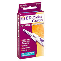 Becton-Dickinson Probe Covers For Digital Thermometer, 30 ea