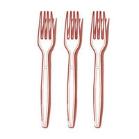 Fineline Settings 2503-WH Flairware Full Size Extra Heavy Cutlery Fork - Boxed- White