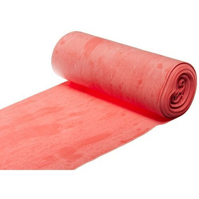 Cando 10-5612 Red Latex-Free Exercise Band, Light Resistance, 6 yd Length