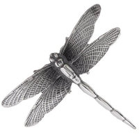 Silver Elegance Silver Moon BP36047 Dragonfly Brooch Pin