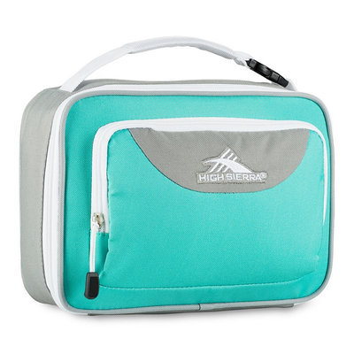 High Sierra Single Compartment Lunch Bag Aquamarine/Ash/White - High Sierra Travel Coolers
