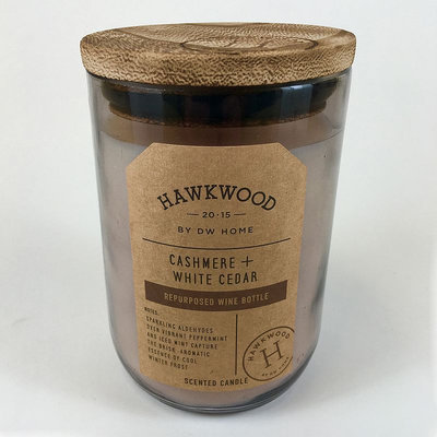 Hawkwood 13.9-oz. Cashmere & White Cedar Wine Candle Jar, Grey