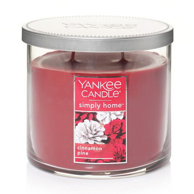Yankee Candle simply home Cinnamon Pine 10-oz. Jar Candle, Red