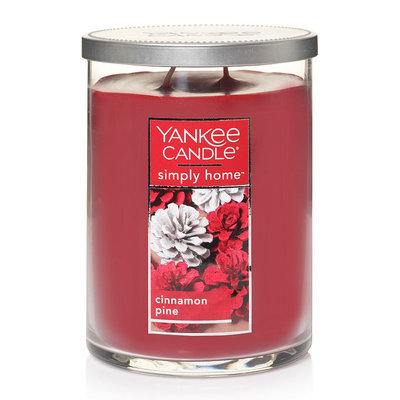 Yankee Candle simply home Cinnamon Pine 19-oz. Jar Candle, Red
