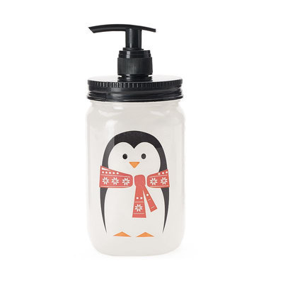 Simple Pleasures Winter Cheer Penguin Mason Jar Hand Soap, Other Clrs