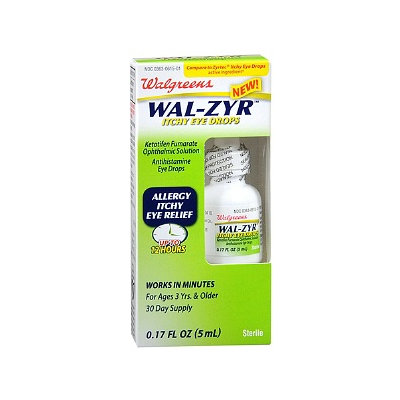 Walgreens Wal-Zyr Itchy Eye Drops