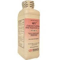 PHARMACEUTICAL ASSOC INC Calcium Carbonate Oral Suspension 1250mg/5 ml - 16 Oz.
