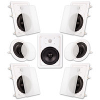 Acoustic Audio HT-67 1750 Watt 7.1CH In-Wall/Ceiling Home Theater Speaker System