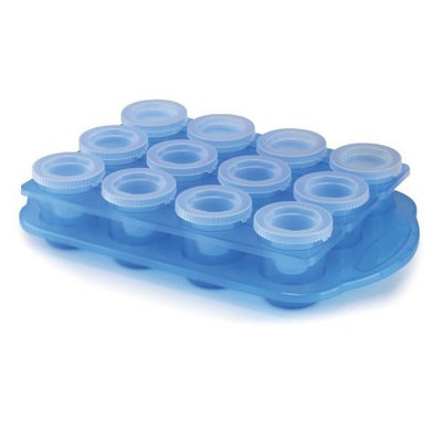 FineLife Icy Shots - 12-Piece Shot-Glass Ice Cube Mold Set