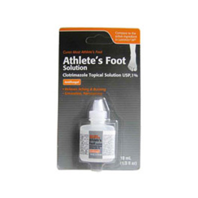 Clotrimazole AF Athletes' Foot Antifungal Topical Solution, Generic, 10 mL