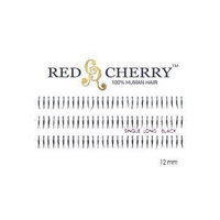Red Cherry Single Long Individual Lashes, Black (Pack of 6)