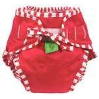 Kushies Cloth Swim Diaper - - Red - Large