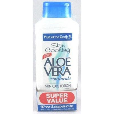 Fruit of the Earth (Buy One Get One Free) Lotion Aloe Vera 11 oz. (Case of 2) (3-Pack) with Free Nail File