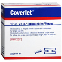 Coverlet Adhesive Dressing Strips, Knuckle - 100Ea/Box