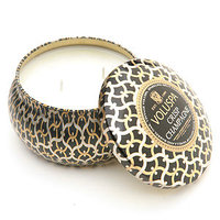 Voluspa Maison Noir Crisp Champagne 2 Wick Printed Tin Candle