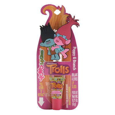DreamWorks Trolls Poppy & Branch Retractable Lip Gloss, Multicolor