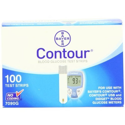 Ascensia Bayer Contour Blood Glucose, 100 Test Strips