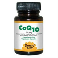 Country Life Vitamins Coenzyme Q10 30 MG 30 Caps by Country Life