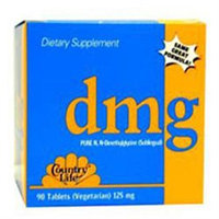 Country Life - DMG Pure NN-Dimethylglycine Sublingual 125 mg. - 30 Vegetarian Tablets