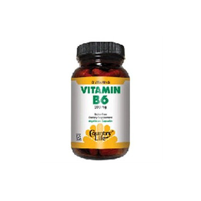 Vitamin B-6 200 Mg 90 Vcap By Country Life Vitamins (1 Each)