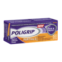 Poligrip Seal & Protect For Partials Denture Adhesive Cream