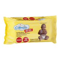 Cottontails Unscented Baby Wipes - 72 CT