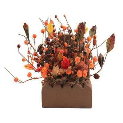 Wingtaitrading Fall Berry Candle Centerpiece