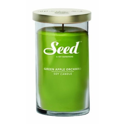 Soy Basics Seeds Soy Basics Seed Soy Candle, Green Apple Orchard, 18.5-Ounce