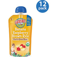 Earth's Best Organic Banana Raspberry Brown Rice Fruit & Grain Puree
