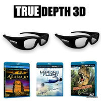 True Depth 3D® IMAX bundle for Toshiba 3D TVs! (2 glasses and 3 IMAX blu rays!)