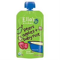 Ella's Kitchen Organic Baby Food Pouch - Pears Apples Baby Rice (7