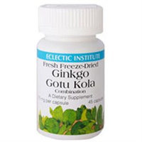 Eclectic Institute Ginkgo-Gotu Kola - 50 Veggie Caps - Memory & Brain Support