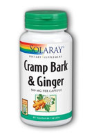 Cramp Bark & Ginger Solaray 60 VCaps