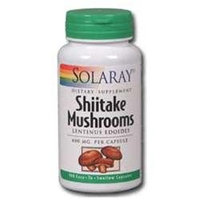 Solaray Shiitake Mushroom - 600 mg - 100 Capsules
