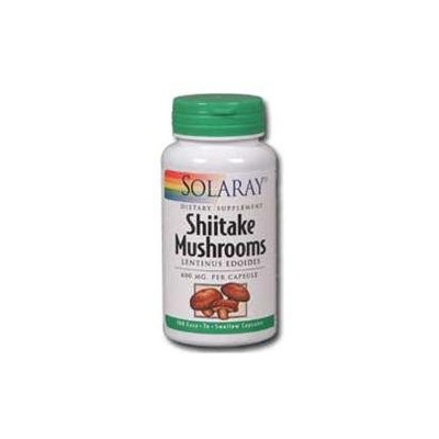 Solaray Shiitake Mushroom - 600 mg - 100 Capsules