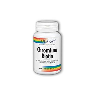 Solaray Chromium Biotin - 60 Vegetarian Capsules