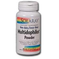 Solaray Multidophilus Powder - 5 billion microorganisms - 2.5 oz