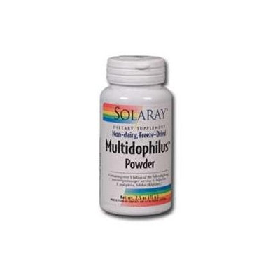 Solaray Multidophilus Powder - 5 billion microorganisms - 2.5 oz