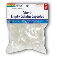 Solaray Empty Gel Caps 0 - 100 Capsules - Books & Accessories