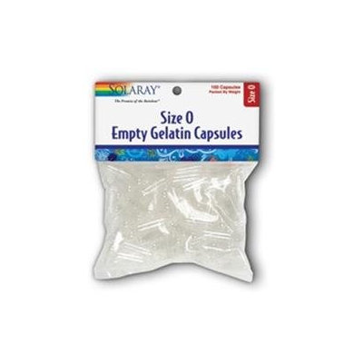Solaray Empty Gel Caps 0 - 100 Capsules - Books & Accessories