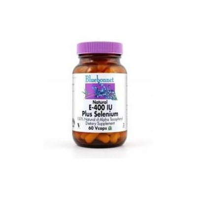 Bluebonnet Nutrition - Natural E-400 Plus Selenium 400 IU - 60 Vegetarian Capsules