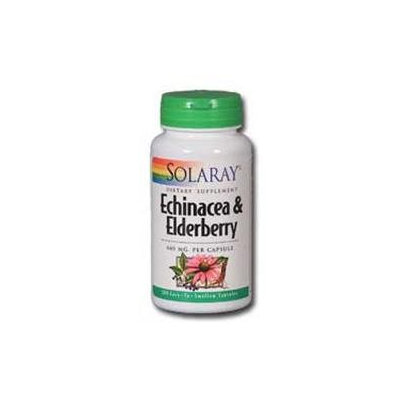 Solaray Echinacea and Elderberry - 440 mg - 100 Capsules