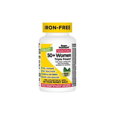 Super Nutrition Simply One Multi-Vitamin/Mineral Dietary Supplement Tablets, 30 Each