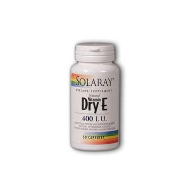 Solaray E Dry W/ Hawthor 400 IU - 50 Capsules - Vitamin E Combinations