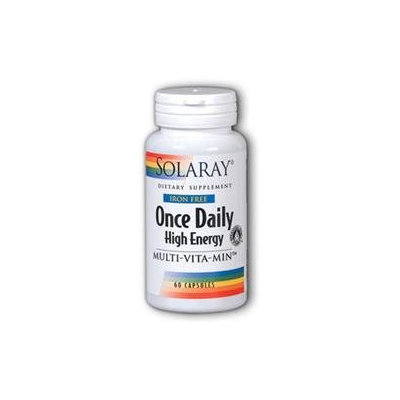Solaray Once Daily Iron/Free - 60 Capsules - Multivitamins without Iron