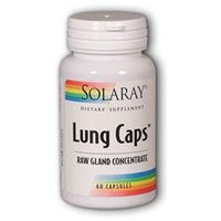 Solaray Lung Caps Raw Gland Concentrate - 200 mg - 60 Capsules