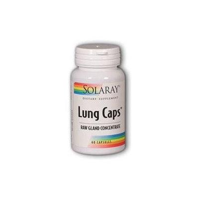 Solaray Lung Caps Raw Gland Concentrate - 200 mg - 60 Capsules